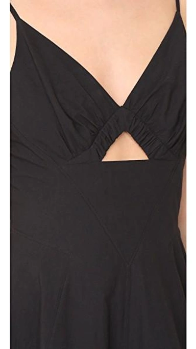 Shop Alexander Wang T Dress With Front Keyhole In Black