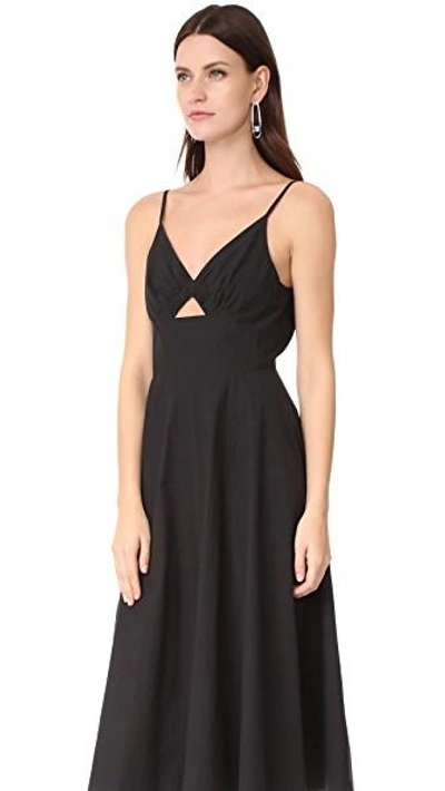 Shop Alexander Wang T Dress With Front Keyhole In Black