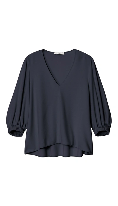 Tibi Structured Crepe Trapeze Top