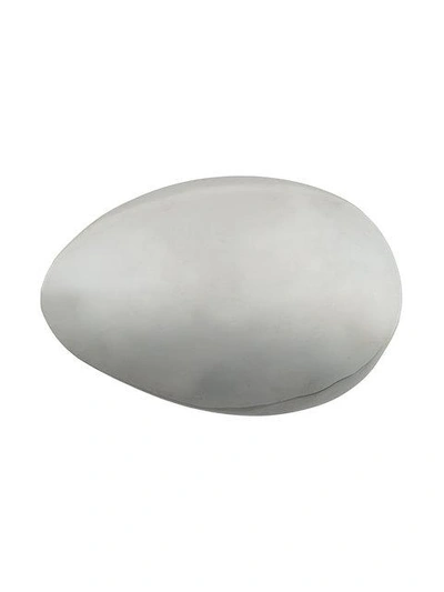 Shop Charlotte Chesnais Egg Large Hair Clip In Metallic