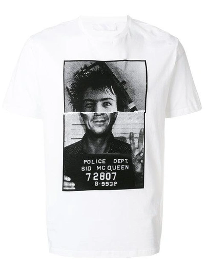 Shop Neil Barrett Sid Mcqueen Print T-shirt - White