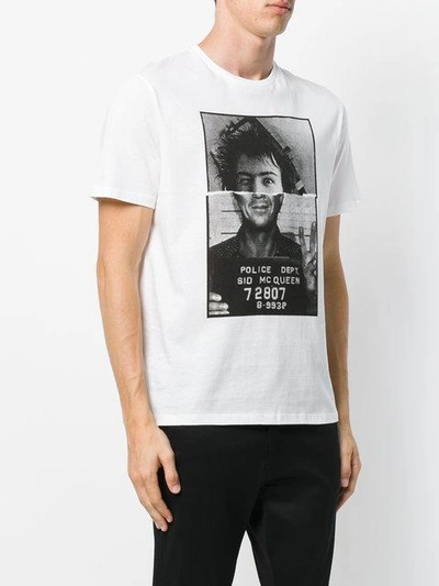 Shop Neil Barrett Sid Mcqueen Print T-shirt - White