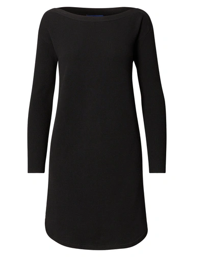 Polo Ralph Lauren Merino Wool Shift Dress In Black