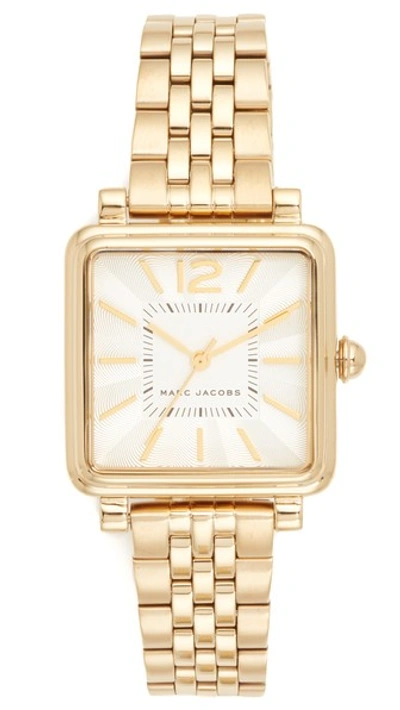Marc Jacobs Vic Watch In Yellow Gold