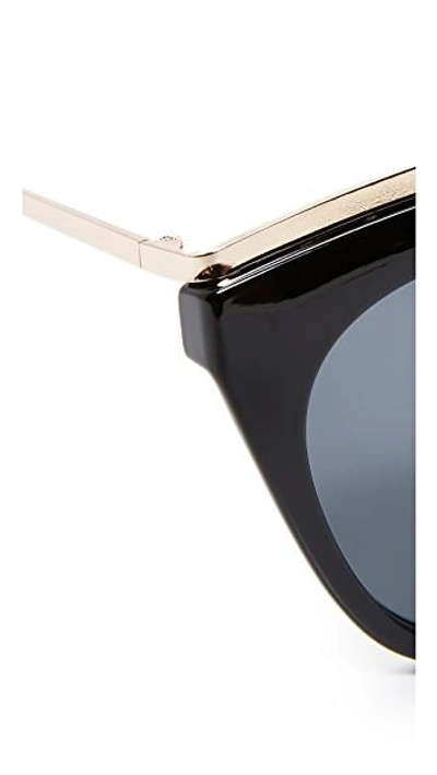 Shop Le Specs Eye Slay Sunglasses In Black/smoke Mono