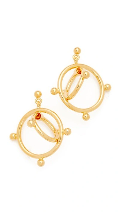 Marni Earrings Double Circles In Gold