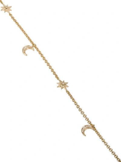 Shop Shay Moon And Starlet Anklet In Metallic