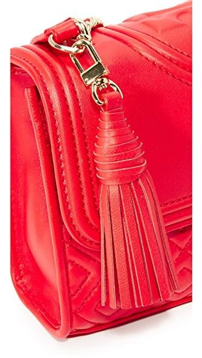 Shop Tory Burch Fleming Small Shoulder Bag In Red Volcano