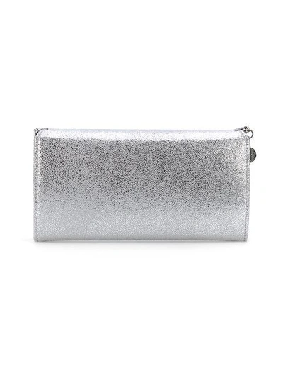 Shop Stella Mccartney Falabella Wallet In Silver
