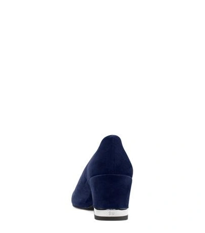 Shop Stuart Weitzman The Ontrend Pump In Blue Suede