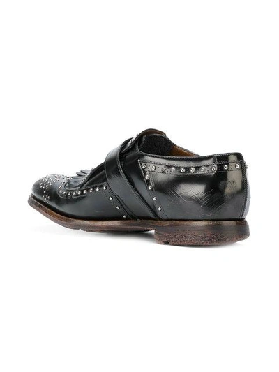 Shop Church's Buckle Sneakers In Black