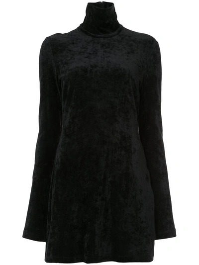 Ellery Abigail Funnel Neck Dress In Llack