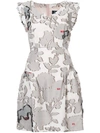PAULE KA floral pattern mini dress,HANDWASH