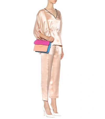 Shop Roksanda Efima Leather Shoulder Bag In Multicoloured