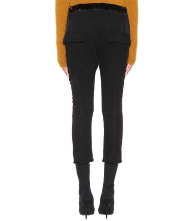 Shop Haider Ackermann Cropped Cotton Trousers In Black