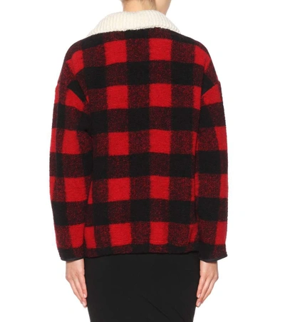 Shop Isabel Marant Étoile Gilas Checked Wool-blend Jacket In Multicoloured