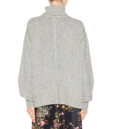 Shop Isabel Marant Dasty Wool-blend Turtleneck Sweater In Grey