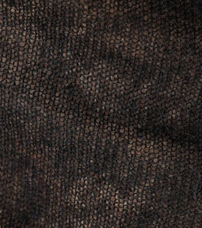 Shop Rick Owens Long Alpaca-blend Cardigan In Black