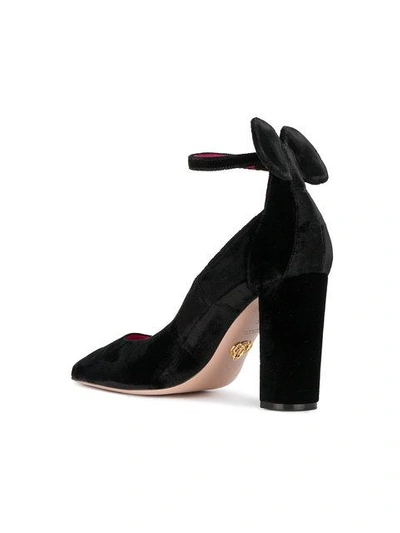 Shop Oscar Tiye Black Minnie 100 Suede Pumps