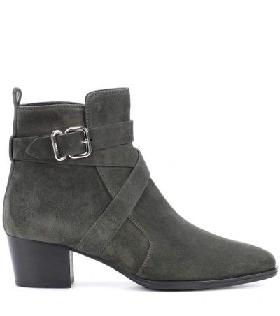 Shop Tod's Suede Ankle Boots In Female