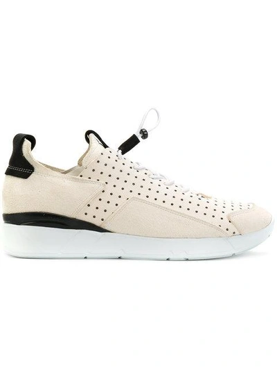 Shop Enso Elasticated Lace-up Sneakers - Neutrals