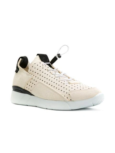 Shop Enso Elasticated Lace-up Sneakers - Neutrals