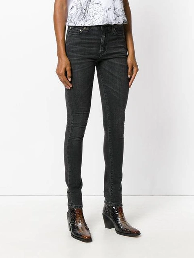 Shop Saint Laurent Mid-rise Skinny Jeans