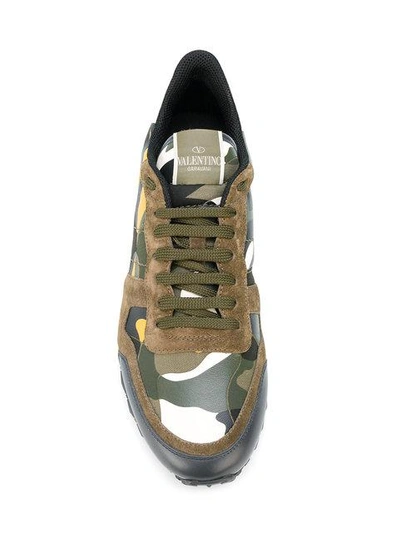 Shop Valentino Camouflage Sneakers