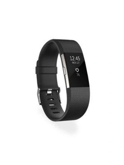 Shop Fitbit Classic Charge 2 Wristband Smartwatch In Black Silver