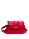 FENDI Baguette Fringe Leather Shoulder Bag