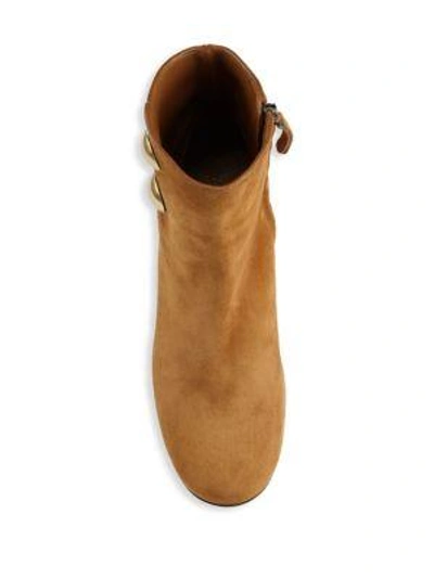 Shop Chloé Orlando Suede Boots In Natural Brown