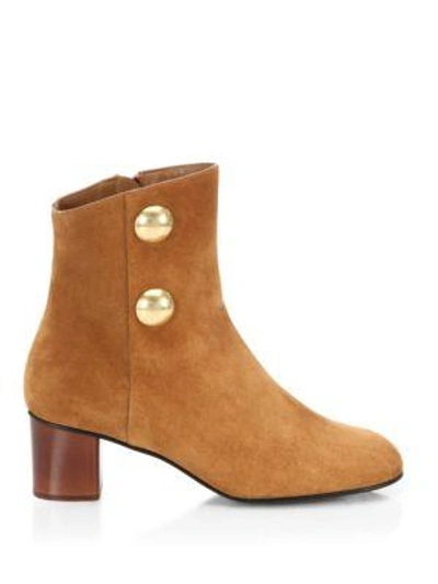 Shop Chloé Orlando Suede Boots In Natural Brown