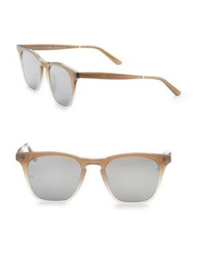 Shop Smoke X Mirrors Rocket, 50mm, Rectangle Sunglasses In Taupe