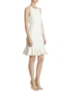 HALSTON HERITAGE Knit Fitted Knee-Length Dress