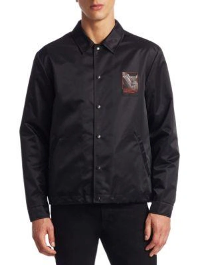Shop Alexander Wang Slow And Steady Cotton Jacket In Black