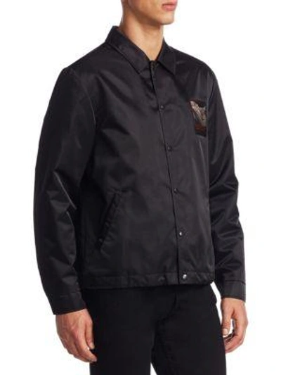 Shop Alexander Wang Slow And Steady Cotton Jacket In Black