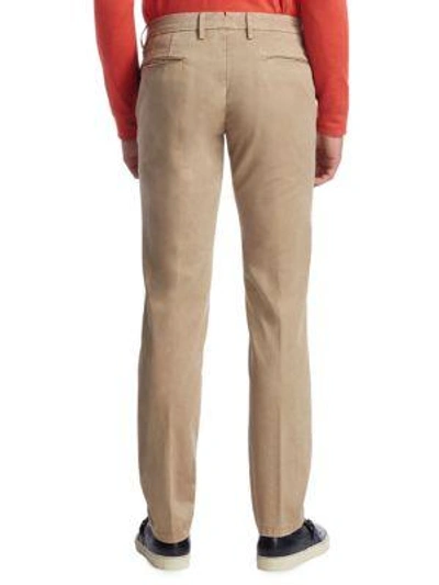 Shop Saks Fifth Avenue Collection Cotton Chino Pants In Beige