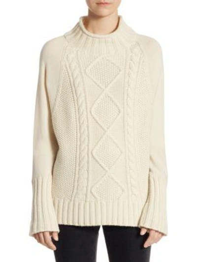 Theory Easy Oversized Cashmere Sweater In Ivory