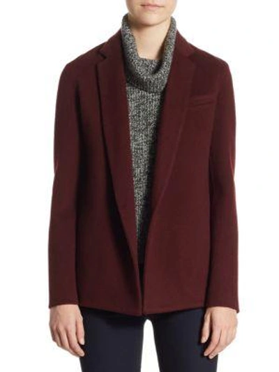 Theory Lapel Jacket In Dark Currant