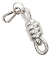 LOEWE Knot metallic leather key ring