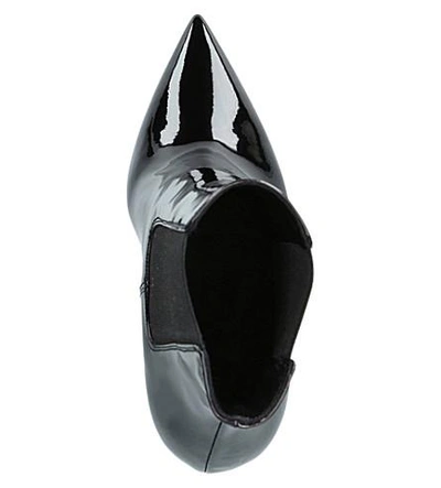 Shop Saint Laurent Opyum 110 Patent Leather Ankle Boots In Black