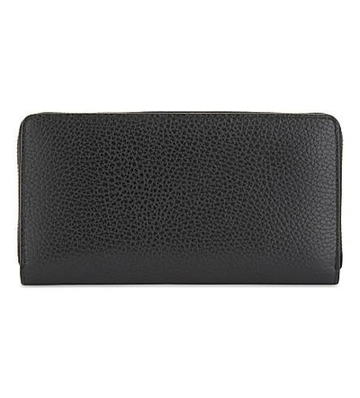 Shop Gucci Space Leather Wallet In Black