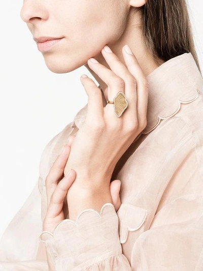 Shop Kimberly Mcdonald Medallion Ring In Metallic