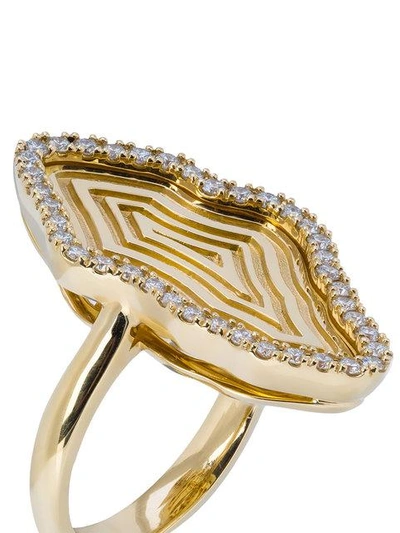 Shop Kimberly Mcdonald Medallion Ring In Metallic