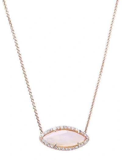 Shop Kimberly Mcdonald Opal & Diamond Pendant Necklace In Metallic