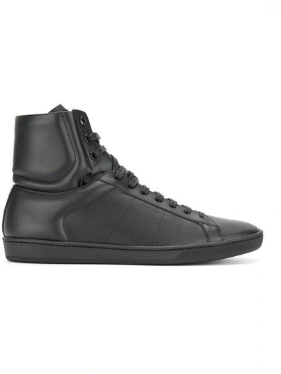 Shop Saint Laurent Signature Court Sneakers In Black