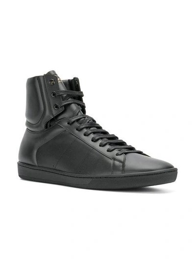 Shop Saint Laurent Signature Court Sneakers In Black