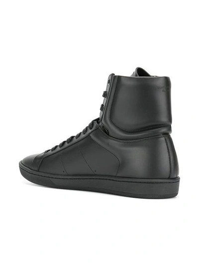 Shop Saint Laurent Signature Court Sneakers In Black