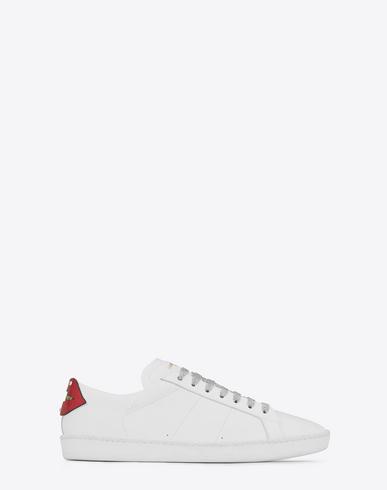 saint laurent lip sneakers