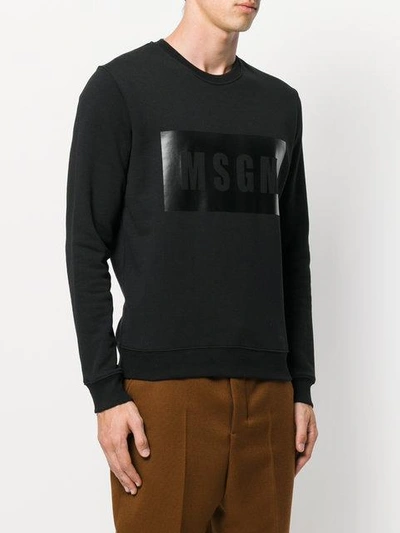 Msgm Logo Print Sweatshirt | ModeSens